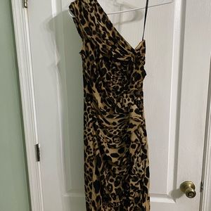 David Meister one Shoulder dress